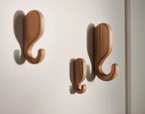 Nástenný vešiak Nob 11.5 cm, solid oiled oak