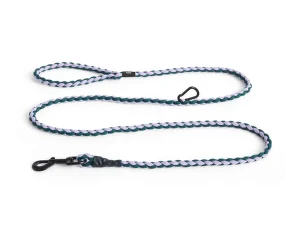 Nastaviteľné vodítko Dogs Leash Braided, lavender/green