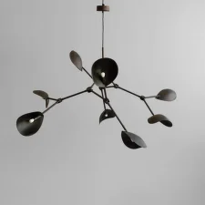 Závesné svietidlo Stingray Grande, burned black (5m)