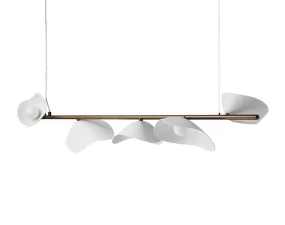 Závesné svietidlo Florii 5, dark bronze/white