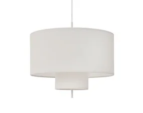 Závesná lampa Margin Ø70, white canvas