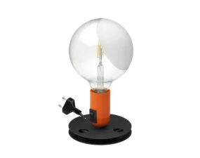 Stolná lampa Lampadina, orange