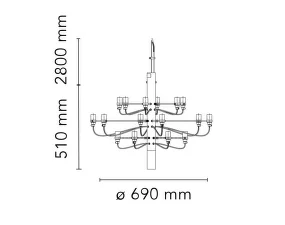 Luster 2097/18 Clear Bulbs, matte white