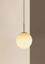 Závesná lampa TR Bulb, polished steel
