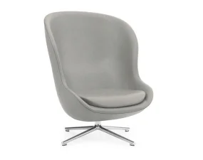 Otočné kreslo Hyg High Swivel, smoke/aluminium