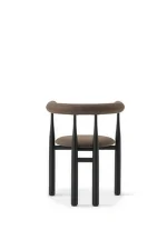 Čalúnená stolička Bukowski, black/Wooly Plus 1008