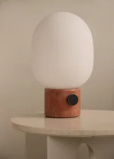 Stolná lampa JWDA, red travertine