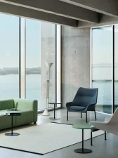 Kreslo O2, soft grey textile