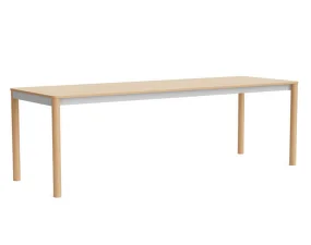 Stôl Annex Flush 240x80, anodized/lacquered oak