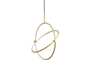 Závesné svietidlo Maru Big, brass