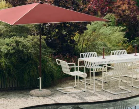 Slnečník Terrazza Square, off-white and burgundy