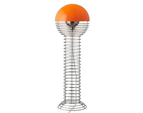 Stojacia lampa Wire, chrome/orange