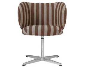 Jedálenská stolička Rico Swivel, Louisiana sand / chocolate
