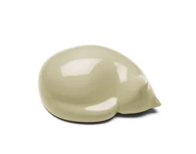 Dekorácia mačky Resting Cat small, beige