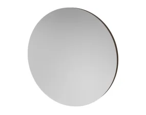 Zrkadlo Vala Round Ø100 cm, dark lacquered oak