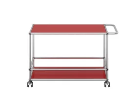 Servírovací vozík USM Haller, ruby red