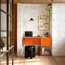 Pracovný stôl USM Haller B21, pure orange