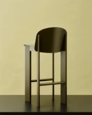 Barová stolička Chisel 35 H65, black lacquered oak