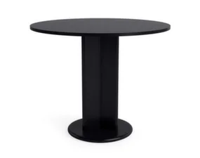 Stôl Chisel 29 Round Ø90, black lacquered oak