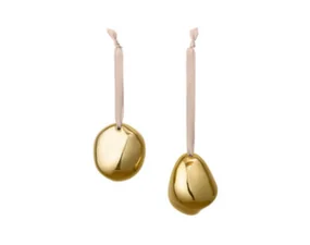 Vianočné ozdoby Bellure Baubles set 2ks, brass