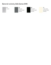 Stolička Eames DKR, basic dark