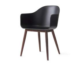 Stolička Harbour Chair Wood, black / dark oak