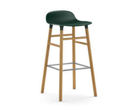 Barová stolička Form 75 cm, green/oak