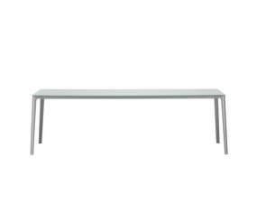 Jedálenský stôl Plate 100x240, light grey glass table top/grey base
