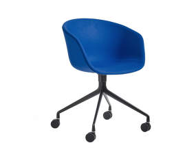 Stolička AAC 25, Black Powder Coated Aluminium / full upholstery Divina 756