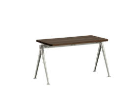Lavica Pyramid Bench 11 85 cm, beige powder coated steel / smoked solid oak