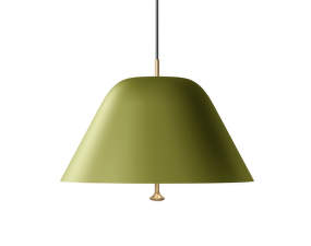 Závesné svietidlo Levitate 40, sage green / brass