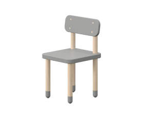 Detská stolička s operadlom Dots, grey