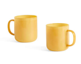 Sklenený hrnček Borosilicate 2 ks, jade yellow