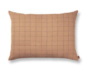 Vankúš Brown Cotton Grid Large