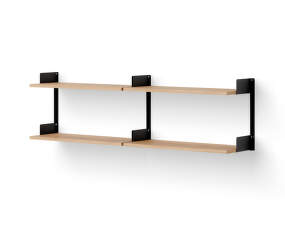 Policová zostava Chamber Shelf, oak/black