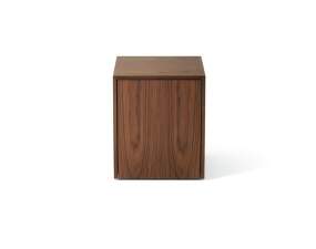 Odkladací stolík Mass Side Table w. Drawer, natural walnut