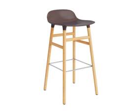 Barová stolička Form 75 cm, brown/oak