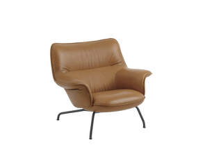 Kreslo Doze Lounge Chair Low, Refine Leather Cognac / anthracite black