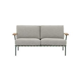 Pohovka Settle Sofa 2-Seater, Ribbed Weave 2/dark green