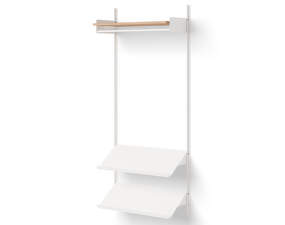 Policová zostava Wardrobe Shelf 1, oak/white
