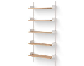 Policová zostava Wall Shelf 1900, oak/white