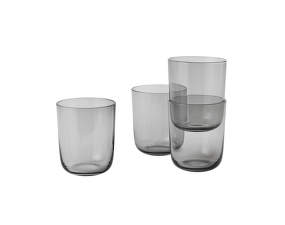 Poháre Corky Glasses, vysoké grey, set 4 ks