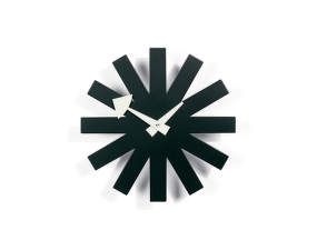 Hodiny Asterisk Clock, black