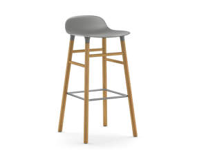 Barová stolička Form 75 cm, grey/oak