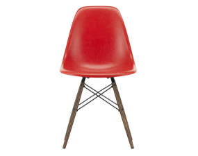 Stolička Eames Fiberglass DSW, red/dark maple