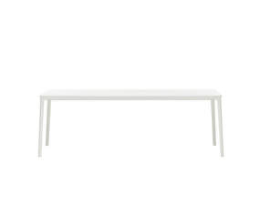 Jedálenský stôl Plate 100x220, white MDF table top/white base