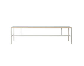Jedálenský stôl Mies M1, light grey/grey linoleum/oak