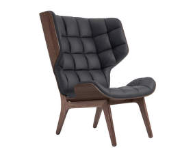 Kreslo Mammoth, dark stained oak / Dunes Leather - Anthracite 21003