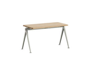 Lavica Pyramid Bench 11 85 cm, beige powder coated steel / matt lacquered solid oak