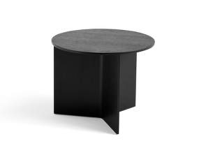 Stolík Slit Wood round, black